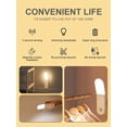 thumbnail image 3 of AMERTEER LED Night Light PIR Motion Sensor Wall Light 500mAh Chargeable LED Closet Lamp 3 Modes Counter Light Magnetic Wardrobe Light Stick-on for Kitchen, 3 of 10