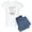 With Blue Strpe Pant, variant on CafePress - Awesome Surgical Nurse Pajamas - Women's Short Sleeve Print T-Shirt and Pants Light Cotton Pajama Set
