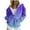 Multicolor, variant on Viikei Zip Up Hoodies for Women Sweatshirt for Women Women's Casual Printed Zippered Long Sleeved Hooded Sweatshirt Jacket Top