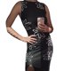 thumbnail image 1 of Vestido ajustado de punto con estampado Txlixc para mujer Y2K verde ahuecado Midi vestidos sin mangas 2021 vestido de playa de verano Txlixc  Estilo de ocio, 1 of 4
