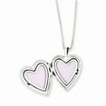 thumbnail image 2 of 925 Sterling Silver RH-plated Gold-plated Heart Locket & Pendant Set; for Adults and Teens; for Women and Men, 2 of 5