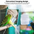 thumbnail image 4 of Contenedor De Alimentación Para Jaula De Pájaros, Comedero Para Pájaros Colgante Transparente Conveniente Para Balcón Para Patio, 4 of 7