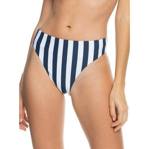 Roxy Junior's Parallel Paradise Reversible Bikini Bottoms Swimsuit Blue Size X-Small