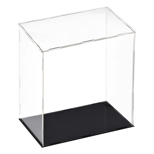 Unique Bargains Présentoir en Acrylique Transparent, Boîte de Présentation, Protection Antipoussière, Cube Vitrine, Boîte d'Exposition pour Objets de Collection 25x15x30 cm