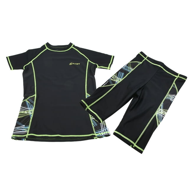 Swimsuit, Water Sports 2 Pieces Wetsuit Short Sleeve Shirt With Shorts For Surfing Swimming For Diving Snorkeling For Men For Women ANGGREK Otros Deportes