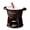 Brown T shaped model, variant on Ywmsfl Ceramic Fondue Mug for Chocolate Cheese Melting, Perfect for Holidays & Parties, Dishwasher Safe