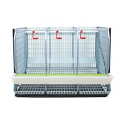 Hatching Time Chicken Cage - 1 Layer H: 22 (Power-Washable, Durable, ABS Plastic) | Cimuka