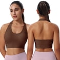 thumbnail image 6 of Halter Bra V Neck Halter Bra Light Support Back Bra Lift Support Bra Posture Support Bra Comfort Back Bra Bras for Women Full Coverage Wireless Bra Medium Support Back Bra, 6 of 9