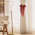 thumbnail image 4 of 1 Pack Lace Curtain Tiebacks, Elegant Bow Curtain Ties with Clips, Decorative Sheer Curtain Holdbacks, Vintage Curtain Tie Backs for Bedroom Dining Room Romantic Home Decor, 4 of 5