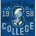 thumbnail image 2 of Sporty Smurf College Athletic Club Zip Up Hoodie Men's Women's Brisco Brands M, 2 of 6
