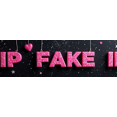 thumbnail image 4 of Glittery Pink RIP FAKE ID Banner Backdrop Decor for Party Celebrations Photo Props Event Decorations Backgrounds, 4 of 4