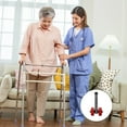 thumbnail image 4 of OULII Roue avant pour Déambulateur Roue de Déambulateur Rouge Remplacement Usage Intérieur 1 Paire, 4 of 8