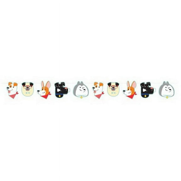 Dog Party Assorted String Banner - Party Supplies - Banner - 1 per pack