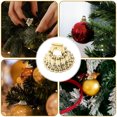 thumbnail image 4 of OULII Golden Plastic Ball Pendant Caps for Christmas Decor  DIY Craft Decorations Size 1.5 inches, 4 of 4