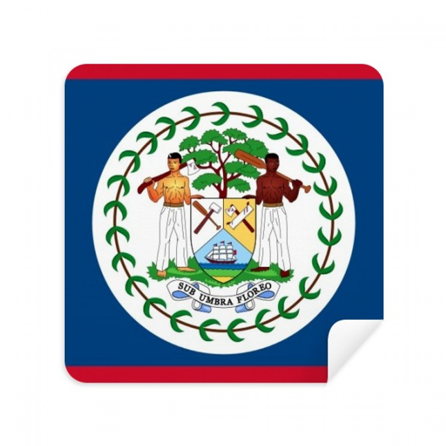 Belize Flag North America Country Glasses Cloth Screen Cleaner Suede Fabric 2 Pack