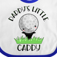 thumbnail image 4 of Inktastic Daddy's Little Caddy Cute Golf Ball Boys or Girls Baby Bib, 4 of 4