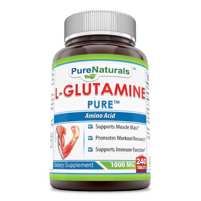 Pure Naturals LGlutamine 1000 Mg 240 Tablets