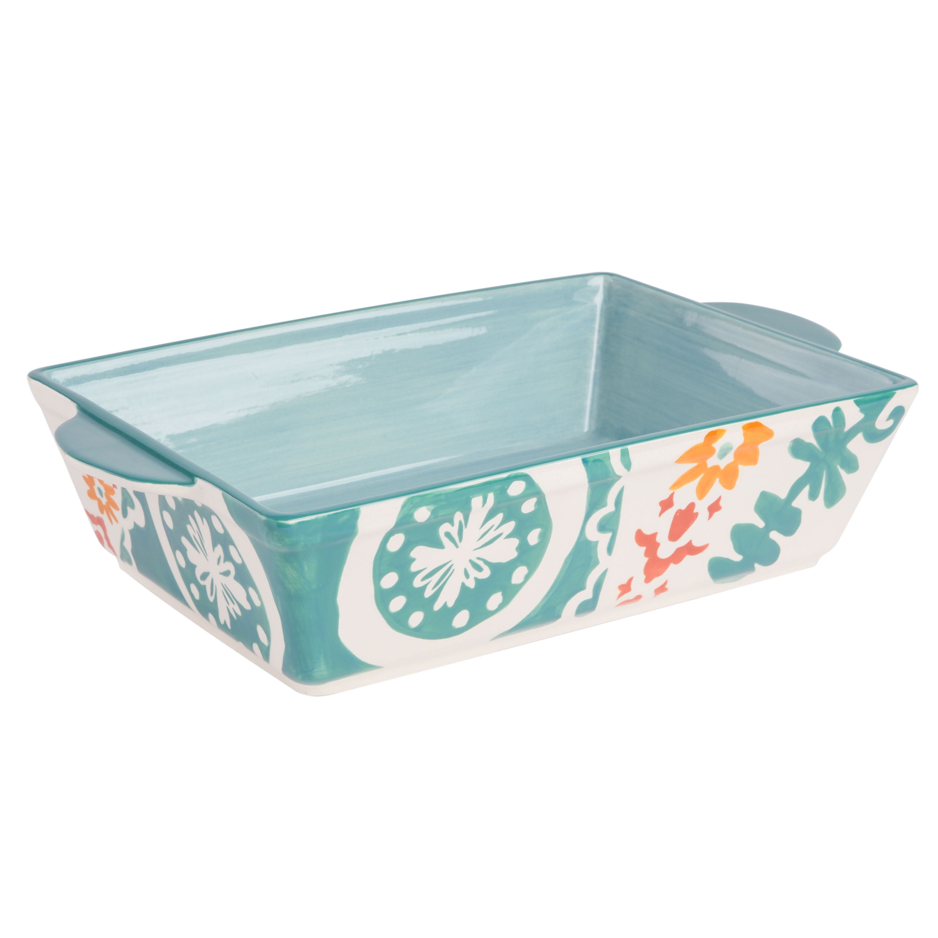 Spice by Tia Mowry - Savory Saffron Green 2PC Stoneware Bakeware Set