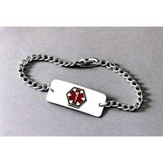 Apothecary Products Heart Patient Bracelet, Raised Medical Alert Symbol