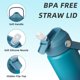 thumbnail image 2 of Bjpkpk Botella De Agua Aislada Con Tapa De Pajita Botellas De Agua Térmicas De 18 Oz Con Boquilla Suave Mango Flexible Y Bota Antideslizante Sin Bpa Vasos Térmicos De Metal De Acero Inoxidable A Prueb, 2 of 5