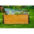 thumbnail image 6 of Vita Mezza 3' L x 5' W Cedar Keyhole Composting Garden, Golden Brown, VT17702, 6 of 12