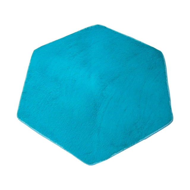 Xuanheng Kids Tent Carpet Non Slip Rug Playhouse Pad Mat Soft Rug Hexagon Rug Floor Blue