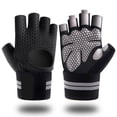 thumbnail image 1 of Guantes de levantamiento de pesas Zhivalor con muñequera para hombres y mujeres S M L color rosa negro, 1 of 7
