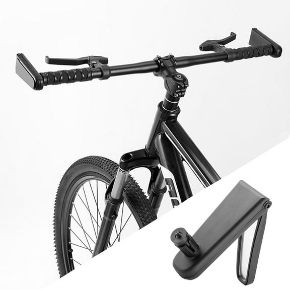 Dengjunhu Rearview Mirror Adjustable Angle Waterproof Acrylic MTB Bike Folding Handlebar Rear View Mirror Daily Use