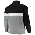 thumbnail image 4 of Men's Black/Gray Brooklyn Nets Big & Tall Pieced Body Full-Zip Track Jacket, 4 of 4