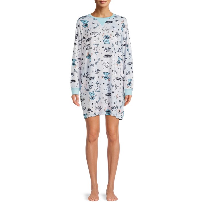 Disney's Stitch Women's and Women's Plus Size Sleep Shirt with Long