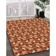 thumbnail image 3 of Ahgly Company Machine Washable Indoor Square Transitional Orange Area Rugs, 6' Square, 3 of 7