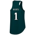 thumbnail image 3 of Women's-Fanatics Jalen Hurts Green Philadelphia Eagles Plus Size Name & Number Tank Top, 3 of 3