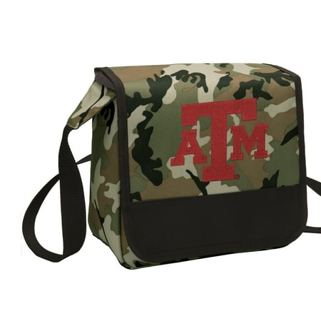 - CAMO Texas A&M Lunch Bag Stylish OFFICIAL Texas A&M Aggies CAMO Lunchbox Cooler for School or Office - Men or Women