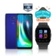 thumbnail image 1 of COMBO Celular Motorola Moto G9 Play, 4GB, 64GB-Electric Blue + Motorola One Zoom 128GB Dual Sim - Gray de REGALO ZTW01B SMART Motorola Moto G9 Play + Moto One Zoom, 1 of 3