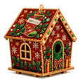 thumbnail image 2 of 3D Christmas House Diamond Painting Kits for Adults, 3D Pearl Diamond Painting Art Kit with LED Light Wooden Christmas Ornament, DIY Holiday Craft Decor for Home Tabletop Decoration, 2 of 6