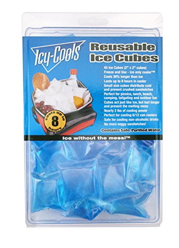 Home Connection Pack Of 18 Reusable Fast Freeze Ice Cubes Blue or White assortment