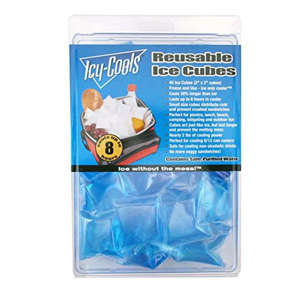 Icy Cools BLUE Reusable Ice Cubes for Coolers, Lunchboxes and More! 3