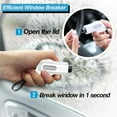 thumbnail image 3 of Emergency Keychain Car Escape Tool, 2-in-1 Seatbelt Cutter & Window Breaker Safety Rescue Life Saving Tool, Window Breaker Emergency Keychain Car Escape Tool, White, 3 of 8