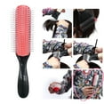 thumbnail image 4 of Peine para el cabello de 9 filas Peines de masaje para peinados rizados y rectos extraíbles (M) Likrtyny cuidado belleza, 4 of 6