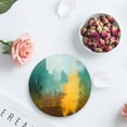 thumbnail image 4 of FMSHPON Modern Colorful Abstract Art Oil Painting Set of 8 Round Coaster for Drinks, Absorbent Ceramic Stone Coasters Cup Mat with Cork Base for Home Kitchen Room Coffee Table Bar Decor, 4 of 6
