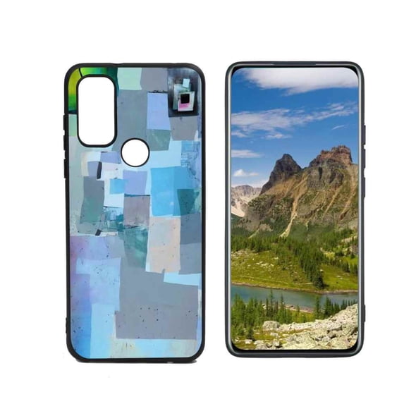 Compatible with Motorola Moto G Pure Phone Case, Photo-Collage-Cute-Abstract-Art-9 Case Silicone Protective for Teen Girl Boy Case for Motorola Moto G Pure