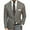 Khaki, variant on Holloyiver Men's Striped SlimHandsome Casual Suit Top Khaki