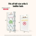 thumbnail image 4 of Dream On Me Joyful Blooms Breathable Fiber Matelas pour lit de bébé et tout-petits, 4 of 9