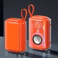 thumbnail image 1 of Mini altavoz transparente con iluminación colorida, altavoz Bluetooth portátil para exteriores, altavoz Bluetooth de plástico., 1 of 6