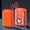 Orange, variant on Mini Outdoor Portable Bluetooth Speaker, Cyberpunk Transparent Colorful Light Speaker, Wireless Speaker, Perfect for Camping Beach Party Home Desktop & Travel Music Enjoyment