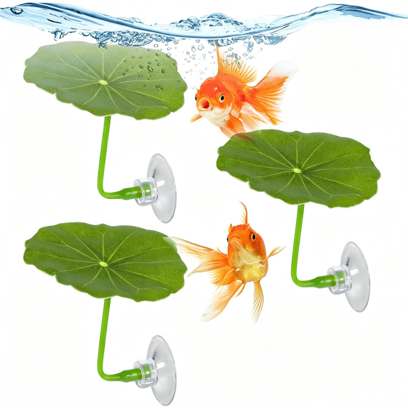 BESTSKY 3 Pcs Betta Fish Leaf Hammock Soft Aquarium Decor Plastic Plants Practical Resting Spot Betta Fish Tank Decoration for Sleeping Resting Hiding Playing Betta Hammock