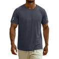thumbnail image 7 of yillto Men Big and Tall Shirts Quick Dry Lightweight Athletic Running Tshirts Summer Breathable Tees, 7 of 7