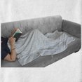 thumbnail image 6 of Dot Soft Flannel Fleece Throw Blanket, Abstract Geometric Pattern with Dots Arranged as Flower Motifs, Cozy Plush for Indoor and Outdoor Use, 50" x 60", Pale Blue Dark Teal, by Ambesonne, 6 of 6