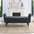 thumbnail image 3 of Jennifer Taylor Home Duff Moderne Rembourré Flip Top Banc de Rangement Acier Gris, 3 of 15