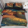 thumbnail image 2 of OWNNI Mermaid Pattern Washed Tencel Bedroom 3 Piece Comforter Set - Luxurious King Size Bedding Ensemble for Ultimate Comfort and Style, 2 of 5